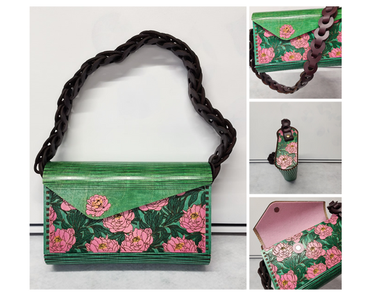 Peonies Flower Clutch Purse