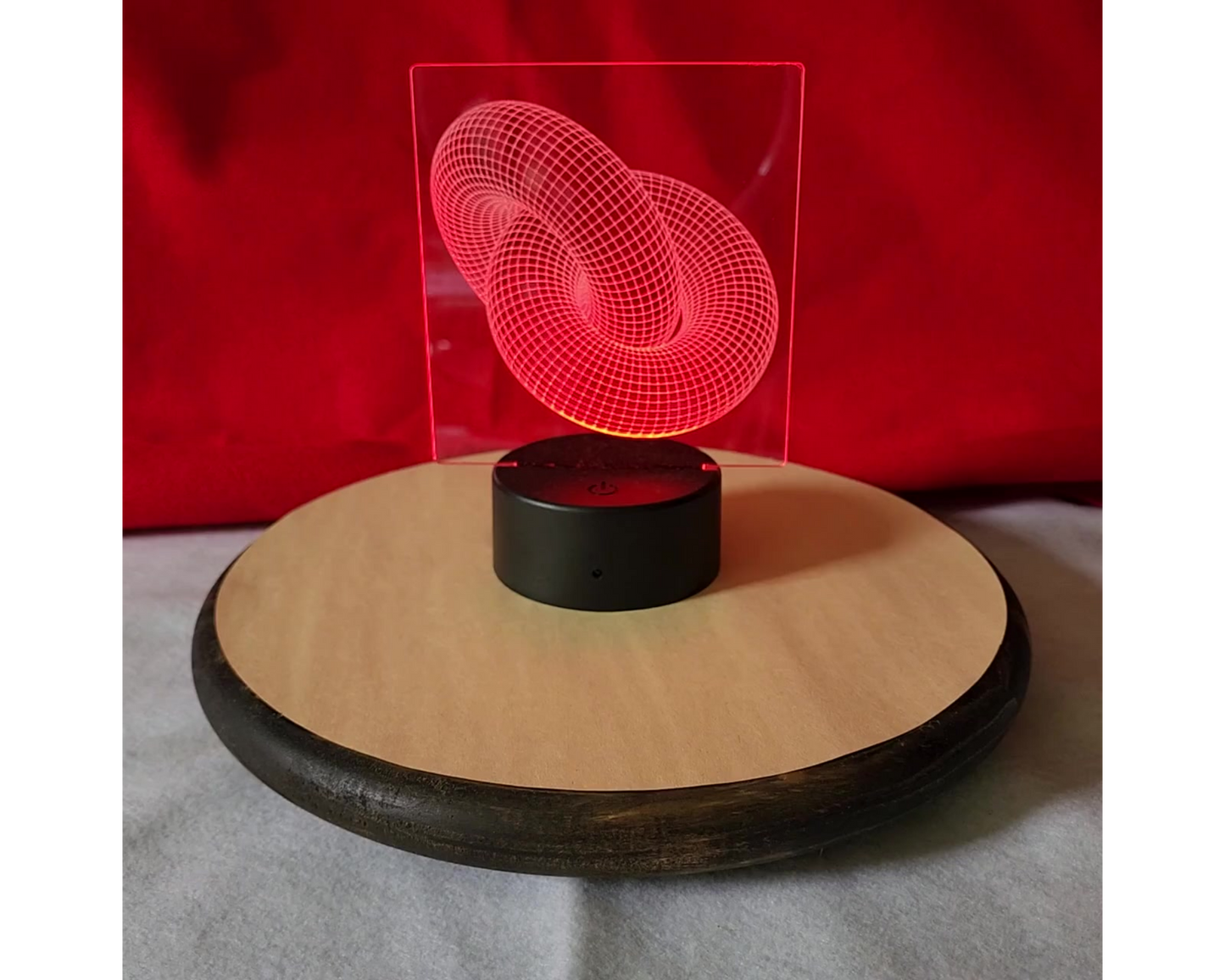 3D Interlocking Rings Acrylic RGB Light